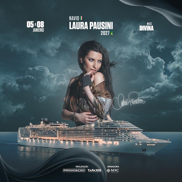 Arte oficial do Navio Laura Pausini no MSC Divina