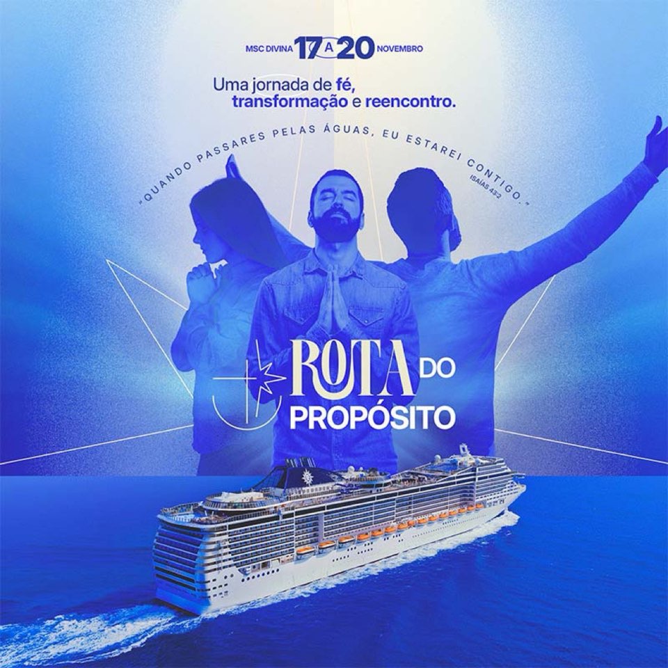 Arte oficial do Navio Rota do Propósito no MSC Divina